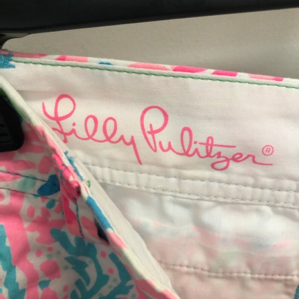 Lilly Pulitzer Lets Cha Cha Coral Callahan Short Size 00 - Picture 4 of 5